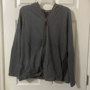 Eddie Bauer Men’s XL Tall Zip Up Hoodie Gray